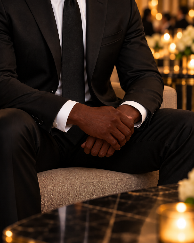 Black Tie Presence professional in formal attire